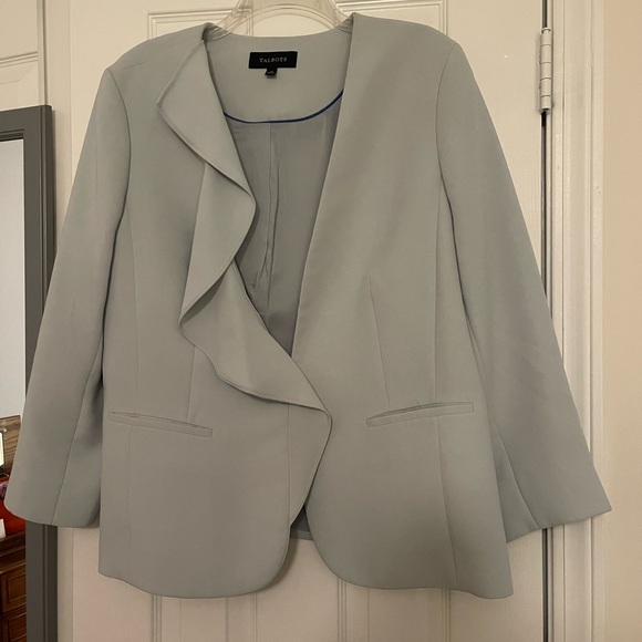 Blue Talbots Suit Jacket - Picture 2 of 5